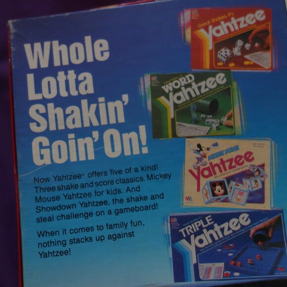 Vintage 1991 Milton Bradley Yahtzee  950 Ages 8 to Adult For 1 or More Players - Picture 4 of 16
